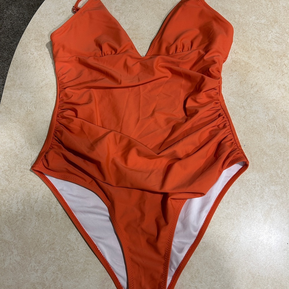 Cupshe Vibrant Orange Swimsuit